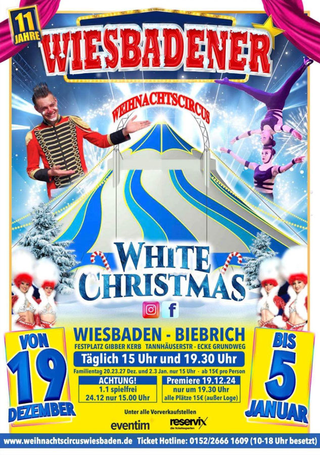 Plakat Wiesbadener Weihnachtscircus
